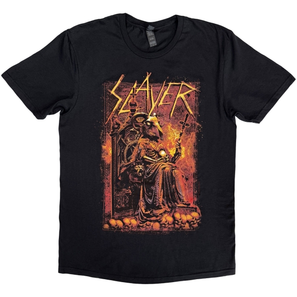 Slayer - Goat Skull Uni Bl T-Shirt in the group MERCHANDISE / T-shirt / Nyheter / Hårdrock at Bengans Skivbutik AB (5674587r)