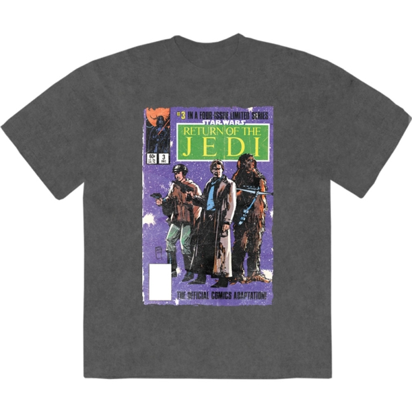 Star Wars - Return Of The Jedi Comic Stone Wash Uni Char T-Shirt in the group MERCHANDISE / T-shirt / Nyheter / Film-Musikal at Bengans Skivbutik AB (5674592r)