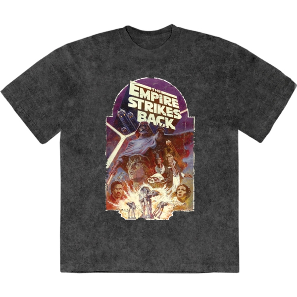 Star Wars - Tesb Explosion Stone Wash Uni Bl T-Shirt in the group MERCHANDISE / T-shirt / Nyheter / Film-Musikal at Bengans Skivbutik AB (5674598r)