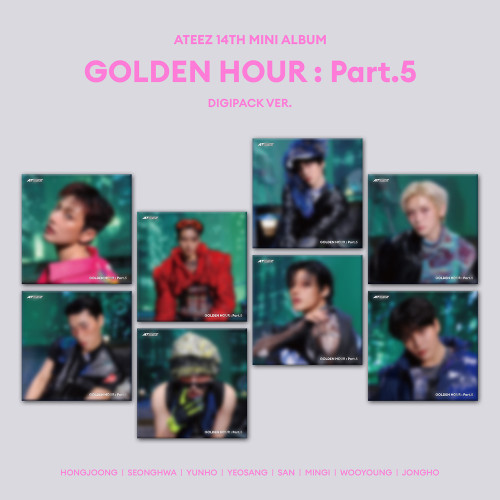 Ateez - Golden Hour : Part 5 (Digipack Ver.) (Random Ver.) in the group CD / Upcoming releases / K-Pop at Bengans Skivbutik AB (5675060)