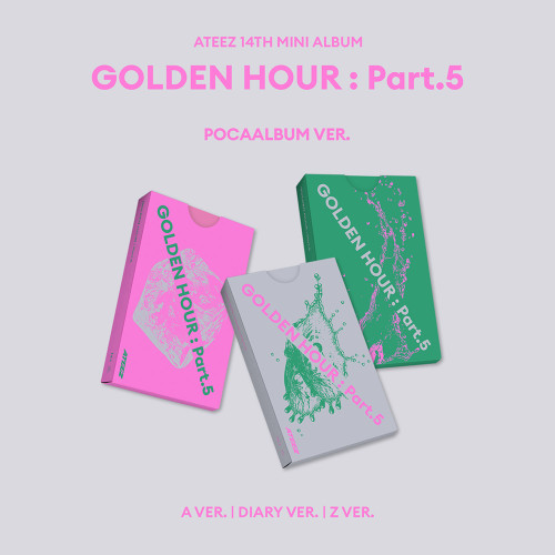 Ateez - Golden Hour : Part 5 (Pocaalbum) (Random Ver.) in the group MERCHANDISE / Merch+Code / Kommande / K-Pop at Bengans Skivbutik AB (5675062)