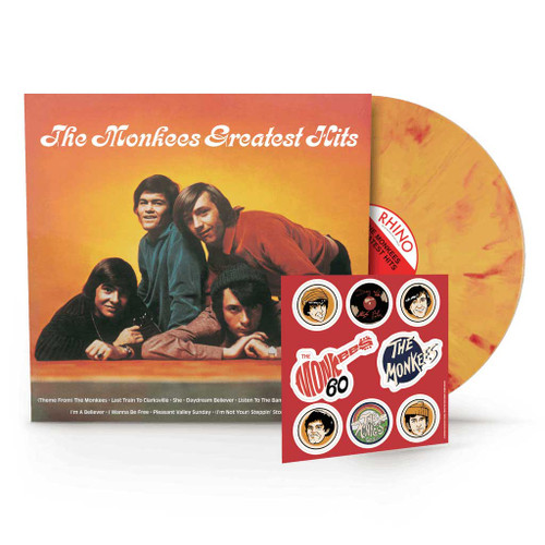 Monkees - Greatest Hits (Yellow Flame W/ Sticker Pack) in the group VINYL / Upcoming releases / Pop-Rock at Bengans Skivbutik AB (5675093)