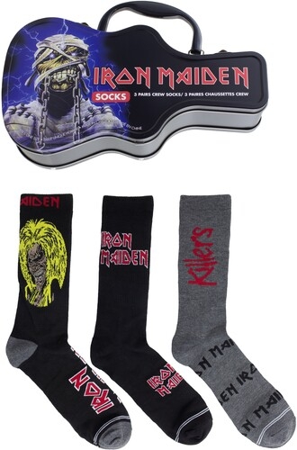 Ozzy Osbourne - Crew Socks (3 Pack Collector Guitar Shape Tin) in the group MERCHANDISE / Strumpor / Heavy Metal at Bengans Skivbutik AB (5675519)
