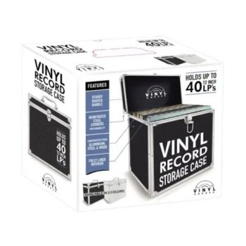 Vinyl Groove - Vinyl Record Storage Case (Silver) in the group MERCHANDISE / Accessoarer / Kommande / Pop-Rock at Bengans Skivbutik AB (5675887)