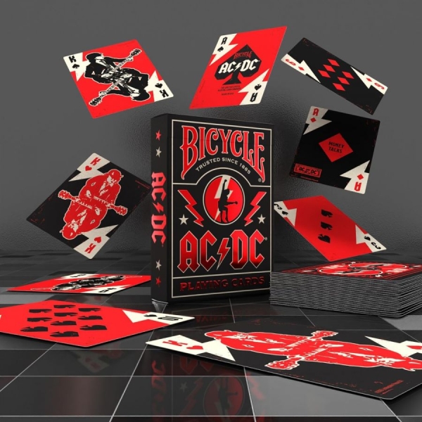 Ac/Dc - Playing Cards (6.5 Cm X 1.75 Cm X 9 in the group MERCHANDISE / T-shirt / Kommande / Hårdrock at Bengans Skivbutik AB (5675993)