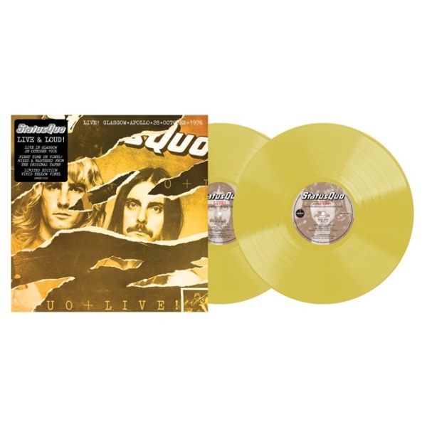 Status Quo - Live In Glasgow 28Th October 1976 (Color 2LP) in the group VINYL / Upcoming releases / Pop-Rock at Bengans Skivbutik AB (5676376)