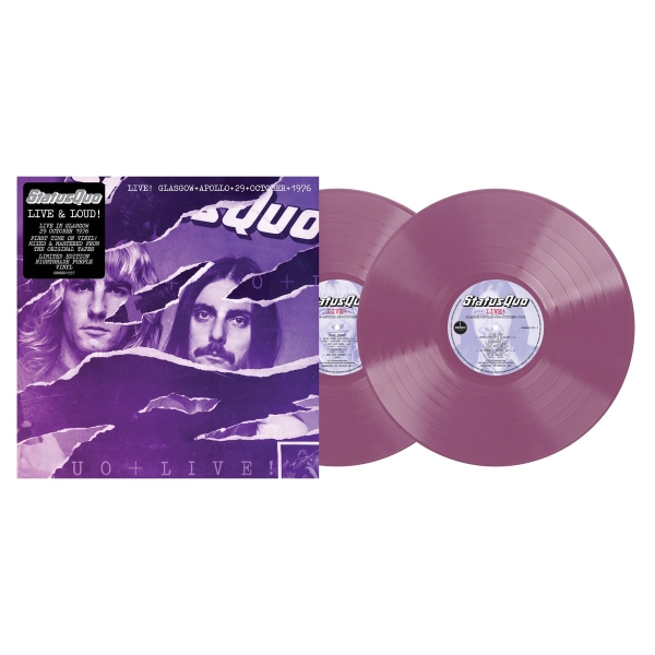 Status Quo - Live In Glasgow 29Th October 1976 (Color 2LP) in the group VINYL / Upcoming releases / Pop-Rock at Bengans Skivbutik AB (5676377)