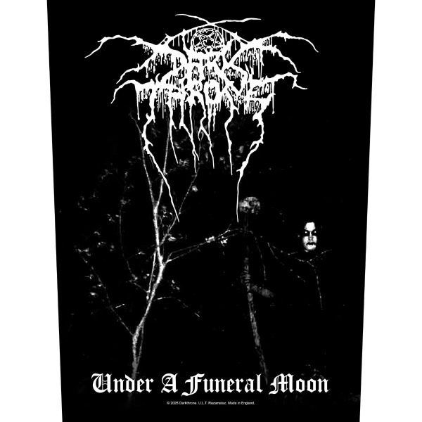 Darkthrone - Back Patch: Under A Funeral Moon in the group MERCHANDISE / Patch / / at Bengans Skivbutik AB (5676456)