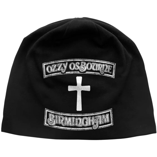 Ozzy Osbourne - Unisex Beanie Hat: Birmingham Jd Print (Black) in the group MERCHANDISE / Merch / Kommande / Hårdrock at Bengans Skivbutik AB (5676475)