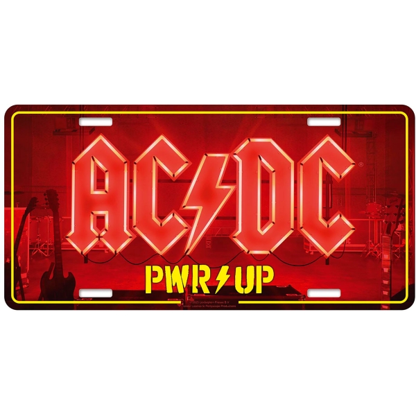 Ac/Dc - Number Plate: Pwr Up in the group MERCHANDISE / Merch / Kommande / Hårdrock at Bengans Skivbutik AB (5676493)