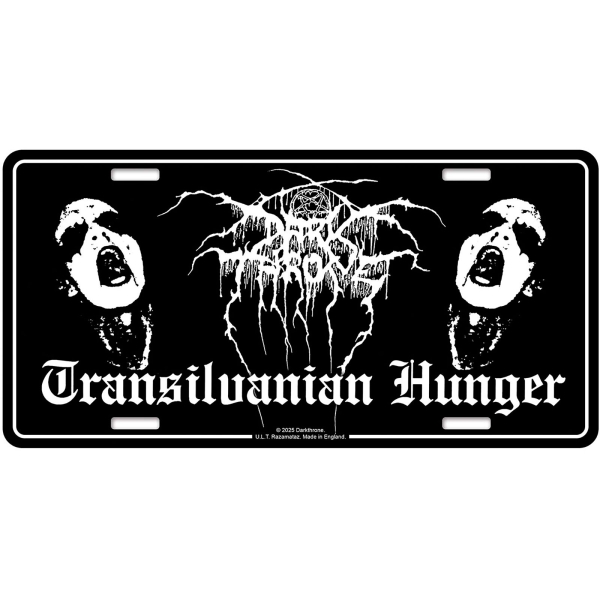 Darkthrone - Number Plate: Transilvanian Hunger in the group MERCHANDISE / Merch / Kommande / Hårdrock at Bengans Skivbutik AB (5676501)