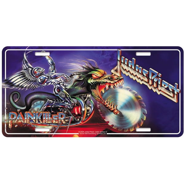 Judas Priest - Number Plate: Painkiller in the group MERCHANDISE / Merch / Kommande / Hårdrock at Bengans Skivbutik AB (5676514)