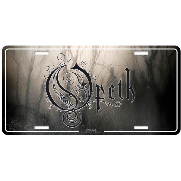 Opeth - Number Plate: Blackwater Park in the group MERCHANDISE / Merch / Kommande / Hårdrock at Bengans Skivbutik AB (5676517)