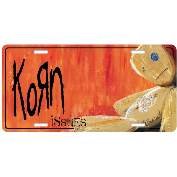 Korn - Number Plate: Issues in the group MERCHANDISE / Merch / Kommande / Hårdrock at Bengans Skivbutik AB (5676524)