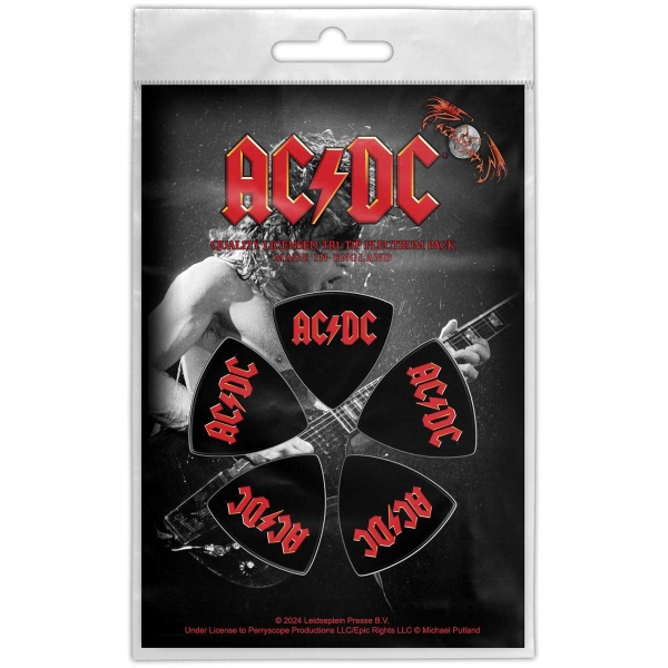 Ac/Dc - Tri-Tip Plectrum Pack: Logo in the group MERCHANDISE / Merch / Kommande / Hårdrock at Bengans Skivbutik AB (5676552)