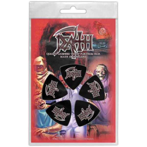 Death - Tri-Tip Plectrum Pack: Logo in the group MERCHANDISE / Merch / Kommande / Hårdrock at Bengans Skivbutik AB (5676560)