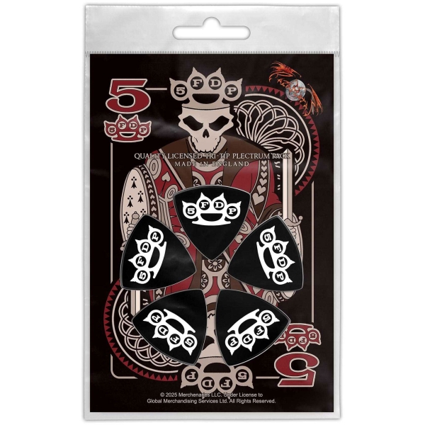 Five Finger Death Punch - Tri-Tip Plectrum Pack: Knuckle Crown in the group MERCHANDISE / Merch / Kommande / Hårdrock at Bengans Skivbutik AB (5676569)