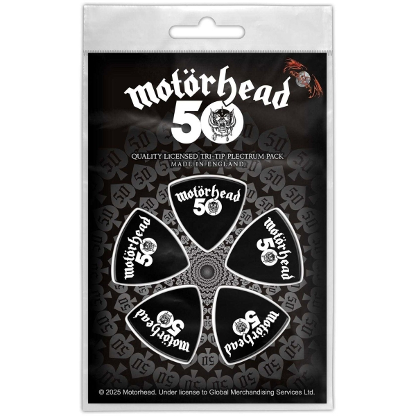 Motorhead - Tri-Tip Plectrum Pack: 50 in the group MERCHANDISE / Merch / Kommande / Hårdrock at Bengans Skivbutik AB (5676570)