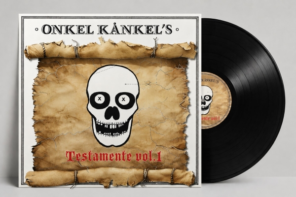 Onkel Kånkel & His Kånkelbär - Onkel Kånkels Testamente Vol. 1 (Black Vinyl LP) in the group VINYL / Upcoming releases / Pop-Rock,Punk at Bengans Skivbutik AB (5677349)