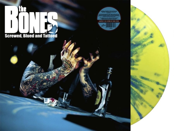 Bones - Screwed, Blued And Tattoed (Splatte in the group VINYL / Upcoming releases / Pop-Rock at Bengans Skivbutik AB (5677592)