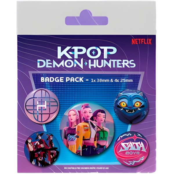 K-Pop Demon Hunters - Badge Pack in the group MERCHANDISE / Pin-Button Badge /  /  at Bengans Skivbutik AB (5677811)