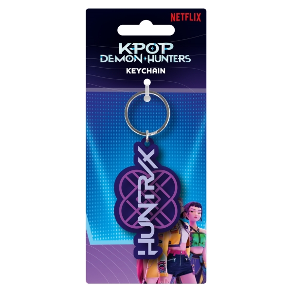 K-Pop Demon Hunters - Huntrix Logo Pvc Keychain in the group MERCHANDISE / Keyring / / at Bengans Skivbutik AB (5677816)