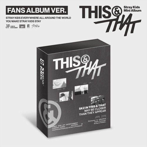 Stray Kids - This & That (Fans Album Ver.) in the group MERCHANDISE / Merch+Code / Nyheter / K-Pop at Bengans Skivbutik AB (5678534)