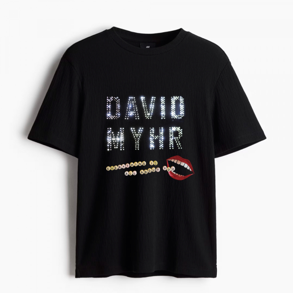 David Myhr - Everything Is All About You (Black Tee) in the group MERCHANDISE / T-shirt / Nyheter / Pop-Rock at Bengans Skivbutik AB (5678556r)