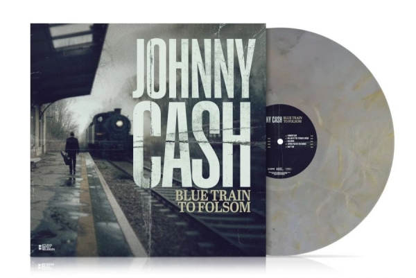 Cash Johnny - Blue Train To Folsom (Marbled Vinyl in the group VINYL / Upcoming releases / Country at Bengans Skivbutik AB (5679962)