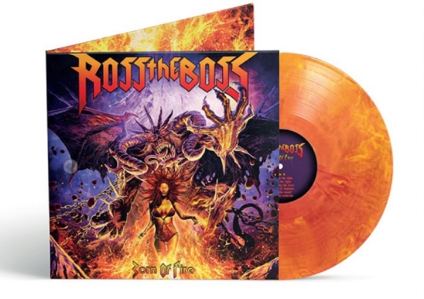 Ross The Boss - Born On Fire (Marbled Vinyl Lp) in the group VINYL / Upcoming releases / Hårdrock at Bengans Skivbutik AB (5680112)