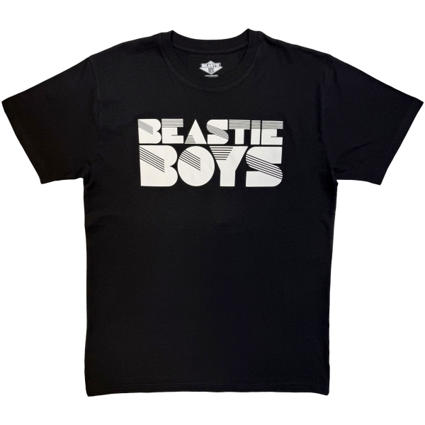 Beastie Boys - Stripes Logo Mono Uni Bl T-Shirt in the group MERCHANDISE / T-shirt / Kommande / at Bengans Skivbutik AB (5680724r)