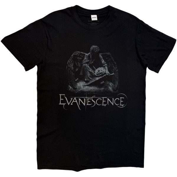 Evanescence - Angel Statue Uni Bl T-Shirt in the group MERCHANDISE / T-shirt / Kommande / Hårdrock at Bengans Skivbutik AB (5680743r)