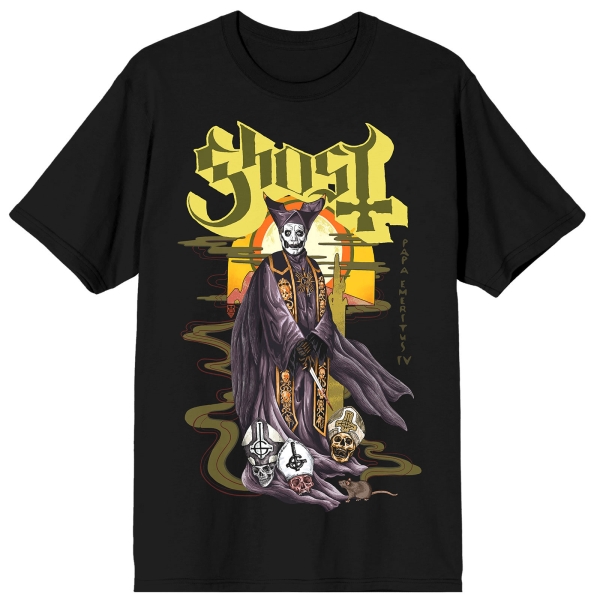Ghost - Mondo Mucha Uni Bl T-Shirt in the group MERCHANDISE / T-shirt / Kommande / Hårdrock at Bengans Skivbutik AB (5680745r)