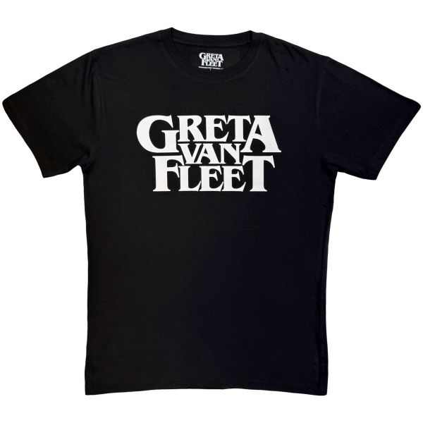 Greta Van Fleet - Logo Mono Uni Bl T-Shirt in the group MERCHANDISE / T-shirt / Kommande / Hårdrock at Bengans Skivbutik AB (5680753r)