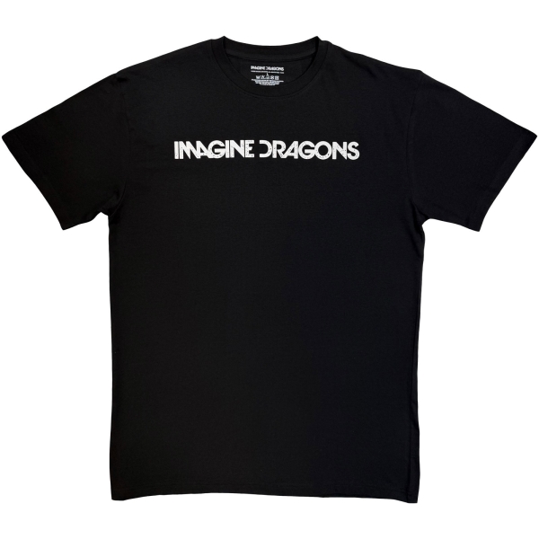 Imagine Dragons - Logo Mono Uni Bl T-Shirt in the group MERCHANDISE / T-shirt / Kommande / Pop-Rock at Bengans Skivbutik AB (5680754r)
