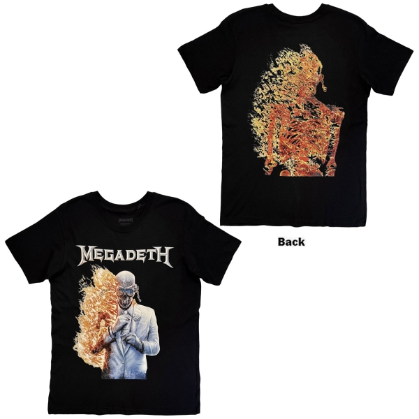 Megadeth - White Album Vic Flame Uni Bl T-Shirt in the group OTHER / Kommande - alla format at Bengans Skivbutik AB (5680759r)
