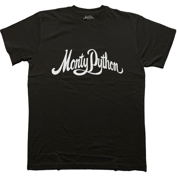 Monty Python - Logo Mono Uni Bl T-Shirt in the group MERCHANDISE / T-shirt / Kommande / Film-Musikal at Bengans Skivbutik AB (5680763r)