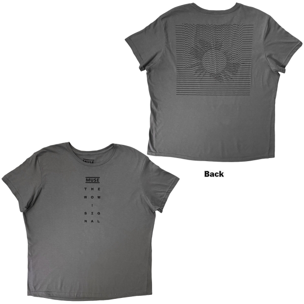 Muse - Logo And Signal Uni Grey T-Shirt in the group OTHER / Kommande - alla format at Bengans Skivbutik AB (5680765r)