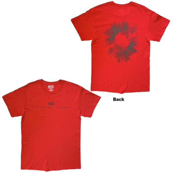 Muse - The Wow Signal Uni Red T-Shirt in the group OTHER / Kommande - alla format at Bengans Skivbutik AB (5680766r)