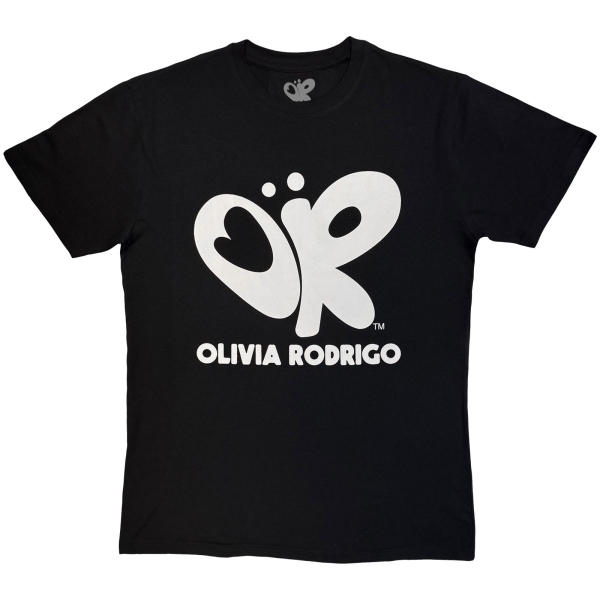 Olivia Rodrigo - Logo Mono Uni Bl T-Shirt in the group MERCHANDISE / T-shirt / Kommande / Pop-Rock at Bengans Skivbutik AB (5680768r)