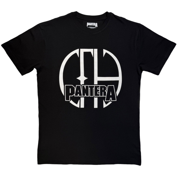 Pantera - Cfh Logo Mono Uni Bl T-Shirt in the group MERCHANDISE / T-shirt / Kommande / Hårdrock at Bengans Skivbutik AB (5680773r)