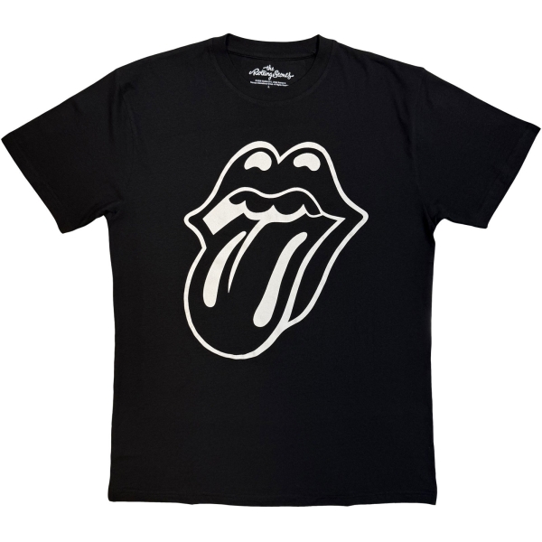 The Rolling Stones - Classic Tongue Mono Uni Bl T-Shirt in the group MERCHANDISE / T-shirt / Kommande / Pop-Rock at Bengans Skivbutik AB (5680783r)