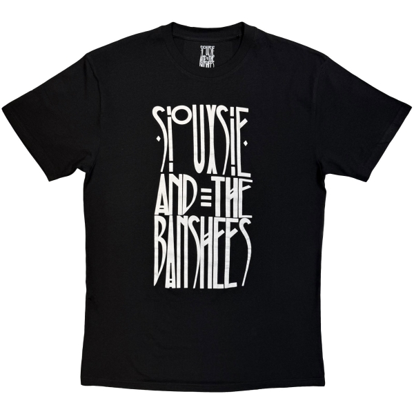Siouxsie & The Banshees - Logo Mono Uni Bl T-Shirt in the group MERCHANDISE / T-shirt / Kommande / Pop-Rock at Bengans Skivbutik AB (5680784r)