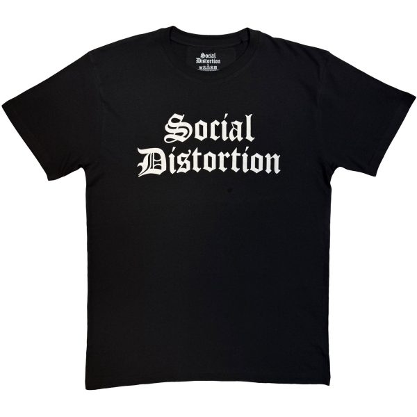 Social Distortion - Logo Mono Uni Bl T-Shirt in the group MERCHANDISE / T-shirt / Kommande / Pop-Rock at Bengans Skivbutik AB (5680793r)