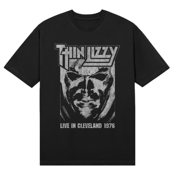 Thin Lizzy - Jailbreak Live In Cleveland 76 Uni Bl T-Shirt in the group MERCHANDISE / T-shirt / Kommande / Hårdrock at Bengans Skivbutik AB (5680797r)