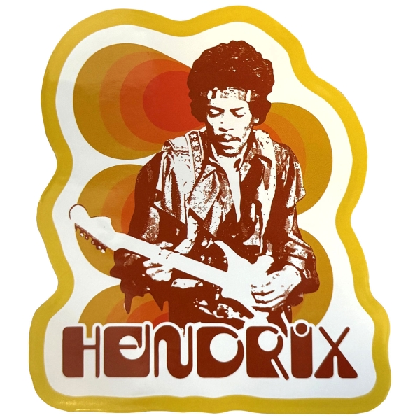 Jimi Hendrix - Jimi & Guitar Sticker in the group MERCHANDISE / Merch / Kommande / Pop-Rock at Bengans Skivbutik AB (5680937)