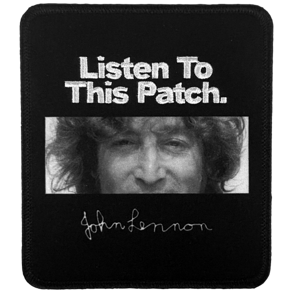 John Lennon - Listen Printed Patch in the group MERCHANDISE / Patch / / at Bengans Skivbutik AB (5680948)