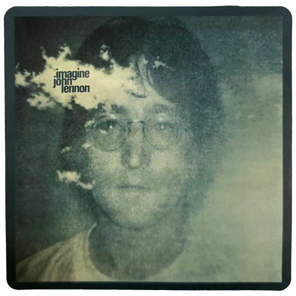 John Lennon - Imagine Album Sticker in the group MERCHANDISE / Merch / Kommande / Pop-Rock at Bengans Skivbutik AB (5680969)