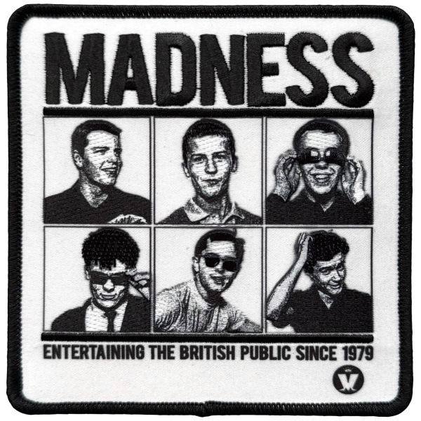 Madness - Entertaining Since 1979 Printed Patch in the group MERCHANDISE / Patch / / at Bengans Skivbutik AB (5680992)