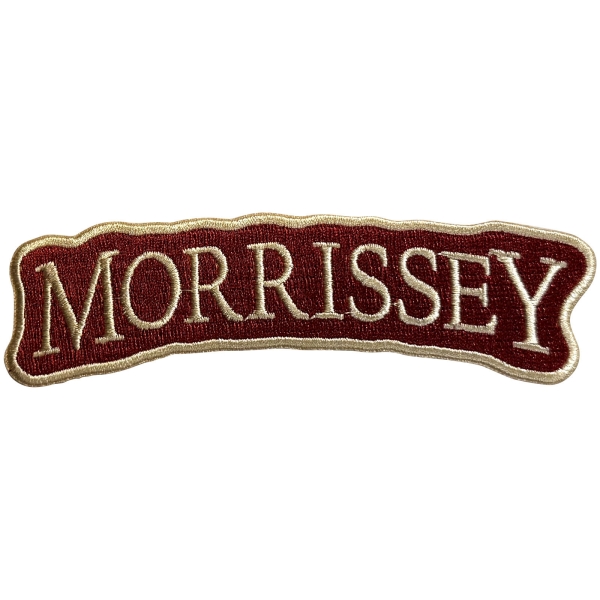 Morrissey - Arched Logo Woven Patch in the group OTHER / Kommande - alla format at Bengans Skivbutik AB (5681004)